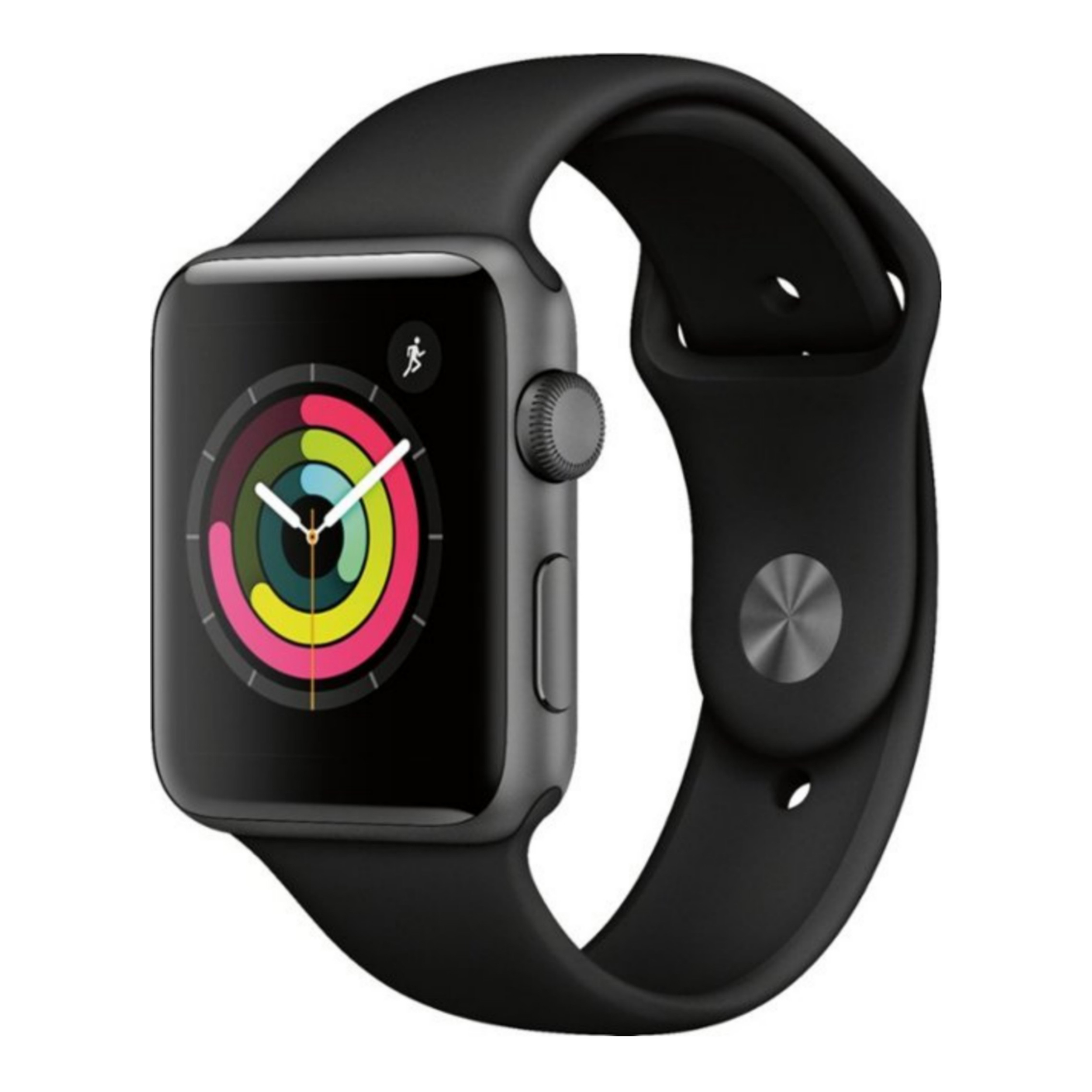 ساعت هوشمند اپل واچ 3 مدل 42mm Space Gray Aluminum Case with Black Sport Band